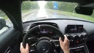 Mercedes Benz AMG GT-R Wet Road Powerslide POV