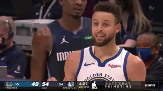 DRAYMOND SET A SCREEN FOR CURRY TO LAUNCH A 3!
