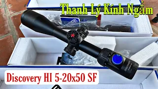 KÍNH NGẮM PCP | THANH LÝ KÍNH NGẮM DISCOVERY HI 5-20X50 SF | KÍNH NGẮM ĐỜI ĐẦU AI CŨNG MUỐN MUA