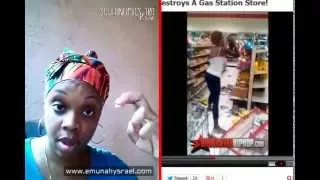 Response: Angry Woman Destroys A Gas Station! #SOULONOMiCS101