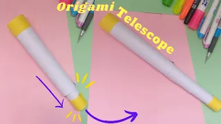 origami telescope:telescope|diy telescope|how to make telescope at home|origami telescope with paper