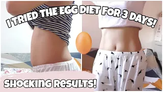 I TRIED EGG DIET FOR 3 DAYS!SHOCKING RESULTS! (LOSE BELLY FAT!)