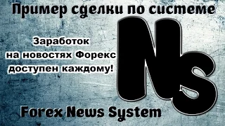 Торговля на новостях Форекс. Сделка по системе Forex News System