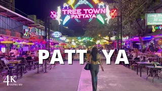 [4K 🇹🇭] Tree Town Pattaya: An Enchanting Evening Stroll in the Vibrant Nightlife Hub