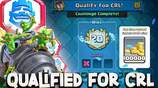 How I Got 20 WINS in the CRL 20 Win Challenge! | Clash Royale