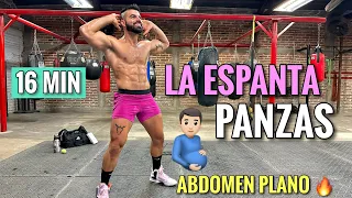 RUTINA de ejercicios La espanta PANZA (16 Minutos) Cardio Hiit Enfocado en ABDOMEN