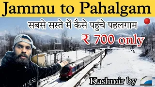 Jammu to pahalgam kashmir | Buget travel | sb se sasta rasta | By train pahalgam kashmir