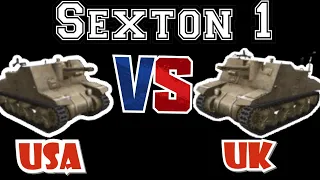 British vs American Sexton 1 || World of Tanks Console PS4 XBOX Mercenaries
