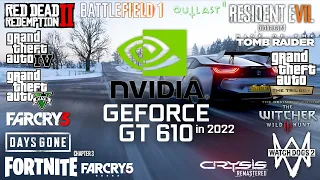 GeForce GT 610 in 2022 - Test in 23 Games