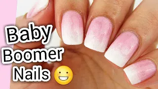 A Different Way To Do Baby Boomer Nails! Using Only Nail Polish!!!😁