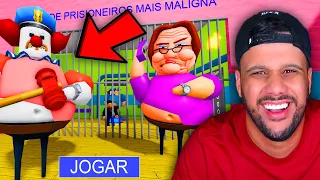 POLICIAL PEIDÃO VIROU UM PALHAÇO MALVADO E SUA MÃE QUER ME PEGAR NO ROBLOX! (BARRY'S PRISON RUN!)