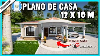 ⚪✅🌵Como construir una casa estilo guatemalteco? / Diseño de Casa 12x10 Metros/ Recorrido Virtual2021