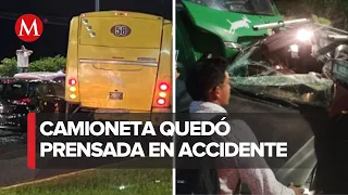 Reabren circulación en carretera Veracruz-Xalapa, tras accidente de autobús