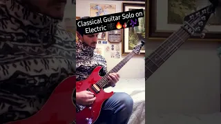 Classical Guitar Solo on Electric 🎸🎶🔥 (yngwie cover) #shorts #guitarsolo #neoclassical #guitar #solo