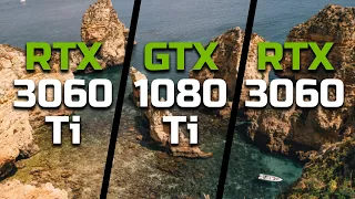 RTX 3060 Ti vs GTX 1080 Ti vs RTX 3060 - Test in 10 Games