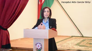 Hacıqabul Aktiv Gənclər Birliyi - Narkomaniya ölümə aparan qısa yol. Sədiyyə Seyfullayeva.