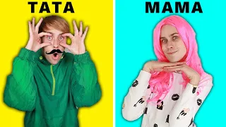 MAMA vs TATA 👨‍👩‍👧‍👧 10 śmiesznych sytuacji kiedy nie ma w domu dzieci 😱 MOJA REAKJA NA WooHoo