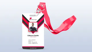 How to Make a Company ID Card in Photoshop - Photoshop Tutorial