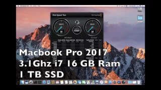 Macbook Pro 2016 vs 2017 SSD Speed Test Comparison Higher Speeds without Screen Recording