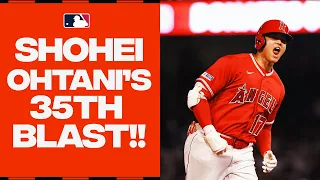 Shohei Ohtani ELECTRIFIES Angel Stadium by hitting his 35th home run of the year!