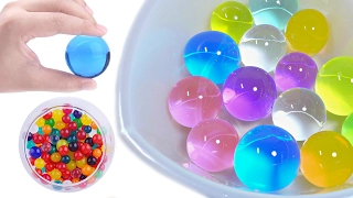 Cutting & Crushing Big Orbeez Ball