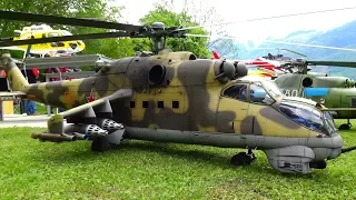 STUNNING MIL MI-24 Миль Ми-24 ATTACK RC SCALE HELICOPTER LANDQUART 2019