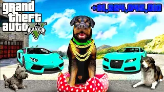 CHOP is a BILLIONAIRE in GTA 5!!!! MALAYALAM