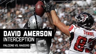 David Amerson Picks Off Matt Ryan in the End Zone | Falcons vs. Raiders | NFL