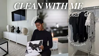 CLEAN WITH ME | deep clean, organize & closet clearout! *cleaning motivation* | Octavia B