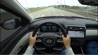 2021 Hyundai Tucson Hybrid POV test drive
