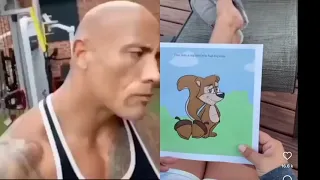 The Rock reacts to Deez Nuts