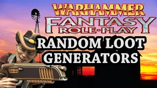 WFRP Fanmade Random Treasure Generators | Homebrew Hoe-Down