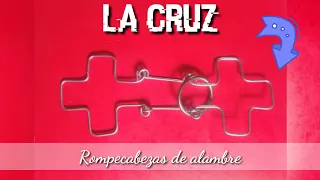 CRUZ CON CRUZ - SOLUCIÓN (Rompecabezas de alambre) | Artesanías en metal