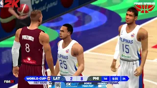 GILAS PILIPINAS vs LATVIA | NBA2K14 PC Gameplay | September 4, 2023 | #gilaspilipinas #latvia