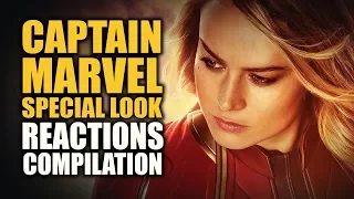 CAPTAIN MARVEL SPECIAL LOOK Reactions Compilation