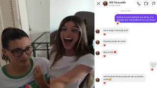 Sofi y Mili muestran el primer mensaje que se enviaron ❤️😍 - Stream 07/01/2022