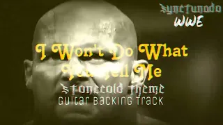I WON'T DO WHAT YOU TELL ME [ JIM JOHNSTON ] STONECOLD THEME MUSIC | GUITAR BACKING TRACK