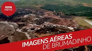 Imagens aéreas da tragédia em Brumadinho