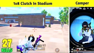 1v8 Clutch In Stadium | 27 Kills Full Rush Gameplay | Pubg Mobile Lite - Slayer Op