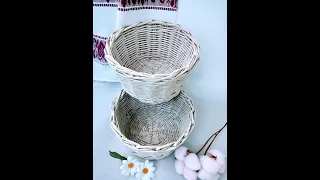 DIY - Coș împletit din bețe de hârtie. #partea1.  Wicker baskets made of paper tubes. # part1.