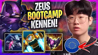 ZEUS TRIES KENNEN IN EUW SOLOQ! - T1 Zeus Plays Kennen TOP vs Riven! | Bootcamp 2023