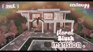 Bloxburg | Floral Blush Aesthetic Mansion | Speedbuild ෆ