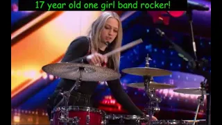 17 year old girl One girl band! on AGT plus music video