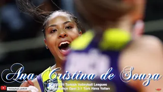 Ana Cristina de Souza │Fenerbahçe Opet vs Türk Hava Yolları │Turkish Volleyball League 2023/24