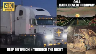 Truck Drivers spotted on a dark desert highway in Arizona, Truck Spotting USA
