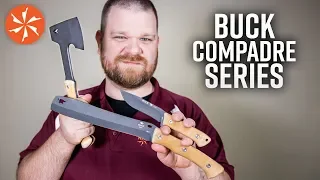 Buck Compadre Outdoor Knives and Tools With Micarta Handles and Cerakote Blades at KnifeCenter.com