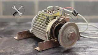 Bench Grinder Restoration | USSR Self-made Electric Grinding machine