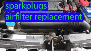 Ford Ka RU8 sparkplugs and airfilter replacement