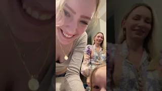 Karina makes a Tik Tok with her family