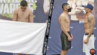 VERGIL ORTIZ JR HAS TO STRIP DOWN TO MAKE WEIGHT FOR SAMUEL VARGAS FIGHT - FULL WEIGH IN VIDEO